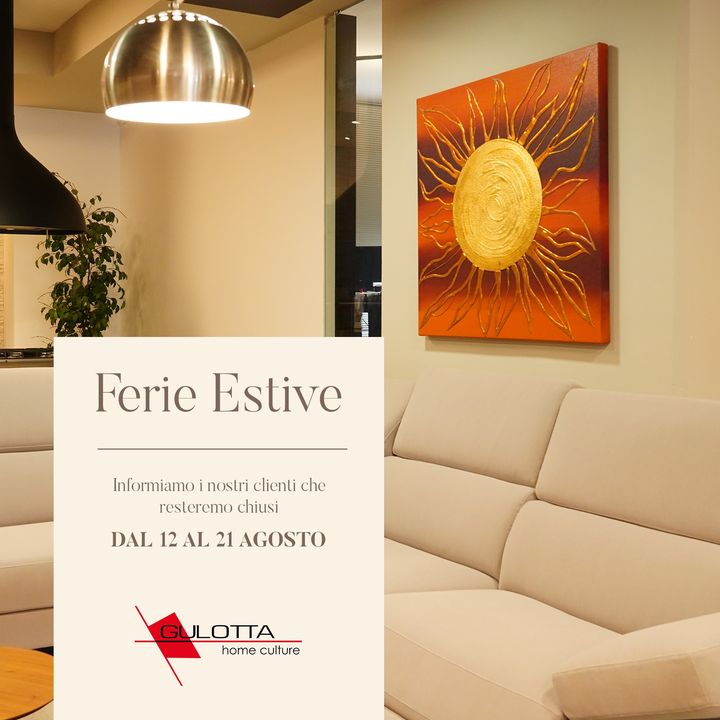 Ferie Estive ☀

👉 Informiamo i nostri clienti che il nostro